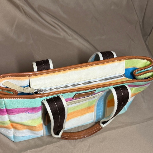 Coach Multicolor Striped Shoulder Bag - Picture 4 of 6